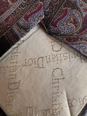 Corbata seda vintage CHRISTIAN DIOR - Imagen 4